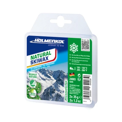 Afbeelding van Holmenkol Natural Skiwax 2 x 35g Ski en Snowboard wax