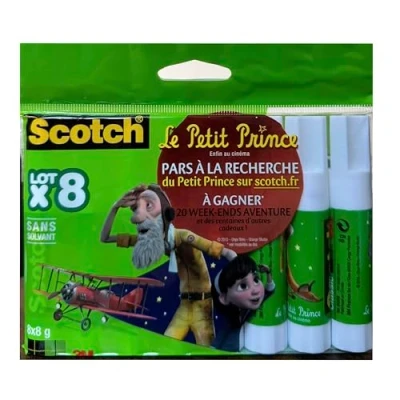 Afbeelding van Scotch Transparante lijmstift, verpakking van 8