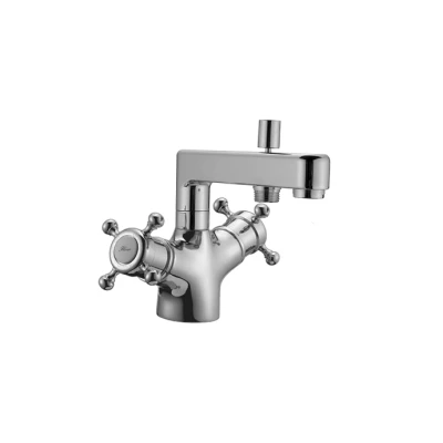 Afbeelding van Huber Victorian Thermostatische Badkraan voor badrandmontage RVS VTT620102A
