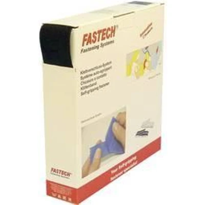 Afbeelding van FASTECH® B50 SK L 999925 Klittenband Om vast te plakken Hotmelt Lusdeel (l x b) 25000 mm 50 Zwart 25 m