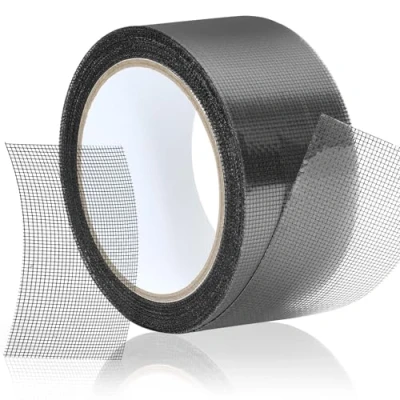 Afbeelding van Reparatieset voor muggennet, 5 cm x 10 m, reparatieband sterk plakband, zelfklevende reparatietape van glasvezel