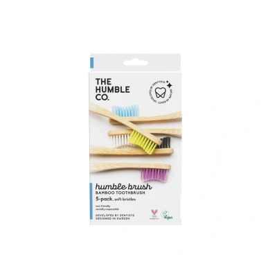Afbeelding van The Humble Co. Tandenborstels Bamboe Soft 5 Stuks