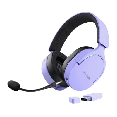 Image de Trust Fayzo GXT491 Casque Gamer Sans Fil Mauve
