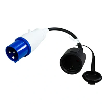 Afbeelding van CEE voedingsadapter 230 V/16 A stekker naar Schuko stopcontact IP44