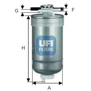 Afbeelding van UFI 55.427.00 Brandstoffilter Filter insert 8,1 VOLKSWAGEN: Golf 4, Bora Saloon, Passat B5 GP Estate, AUDI: A4 B6/B7 Convertible, B7 Avant