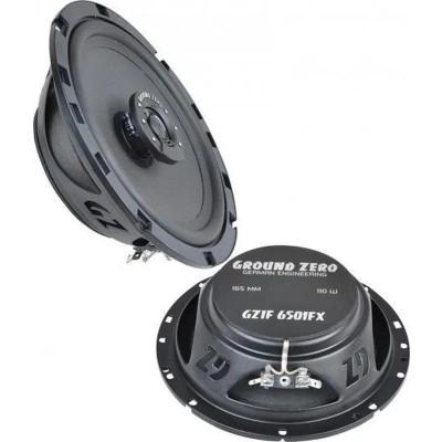 Afbeelding van Ground Zero GZIF 6501FX Autospeakers 16,5cm (6,5) 2 weg Coaxiale Platte Speakerset 70 Wrms