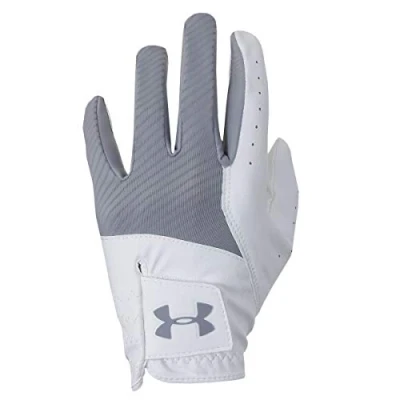 Afbeelding van Under Armour Heren Golfhandschoen Medal Wit/Zwart Linker handschoen (rechtshandige speler)