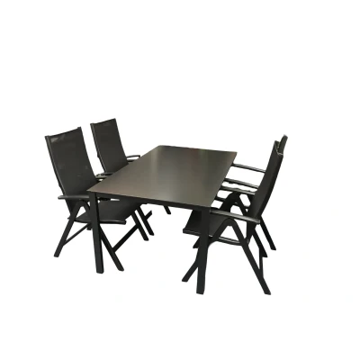 Afbeelding van cubic dining set tafel met 4 x easy stoel Driesprong collection