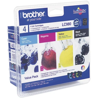 Afbeelding van Brother LC 980VALBP Inktcartridge 4 kleuren Voordeelbundel