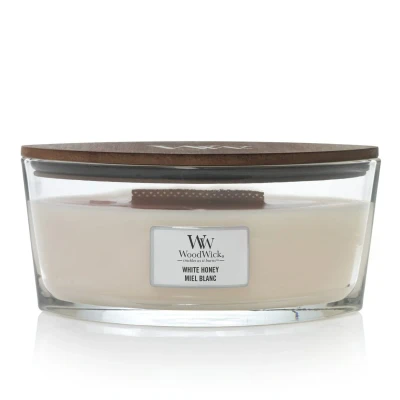 Afbeelding van WoodWick Geurkaars Ellipse White Honey 9 cm / 19