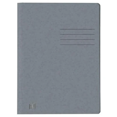 Afbeelding van Oxford Top File + snelhechtmappen A4, extra sterk van karton, grijs, 25 stuks