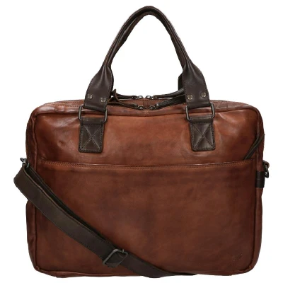Afbeelding van Bear Design Laptoptassen Leandro cognac