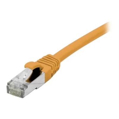 Afbeelding van Exertis Connect Patchkabel S/FTP (PiIMF), Cat 6A (EIA/TIA), oranje, 3,0 m met bijzonder smalle bocht (S/FTP, CAT6a, 3 m), Netwerkkabel