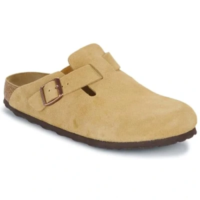 Afbeelding van Birkenstock Boston Narrow Unisex Pantoffels, Maat: 39, Latte cream Veloursleer