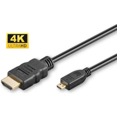 Afbeelding van Microconnect HDM19195V2.0D HDMI kabel 5 m Type D (Micro) A (Standaard) Zwart