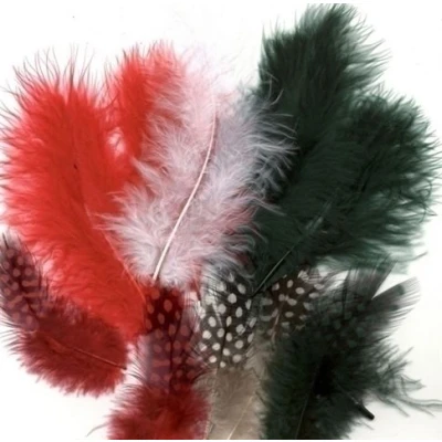 Afbeelding van Marabou Knustelveren 5 13 cm 18 stuks Kerst