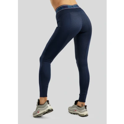 Image de Rebel Legging d&#039;Équitation Logo Elastic Waistband Full Grip Marin