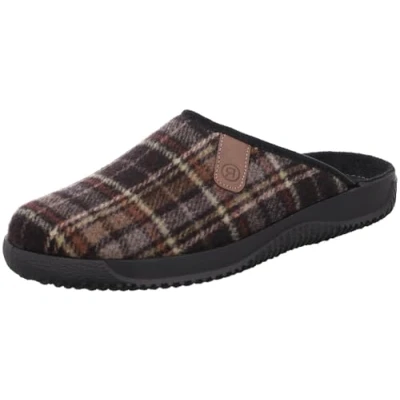 Afbeelding van ROHDE 2781.90 Pantoffel zwart geruit maat 44
