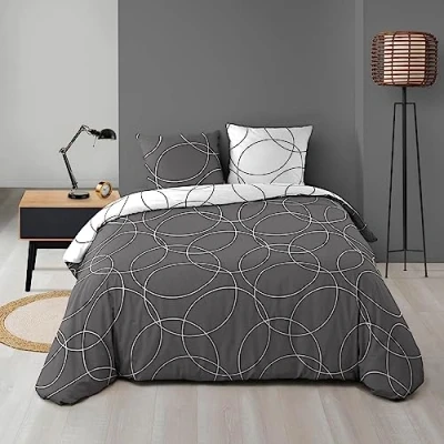 Afbeelding van Douceur D&#039;Intérieur Elton beddengoed, microvezel, polyester, meerkleurig, 220 x 240 cm