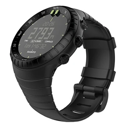 Afbeelding van MoKo Horlogebandje compatibel met Suunto Core sportarmband van TPU voor Core, zwart