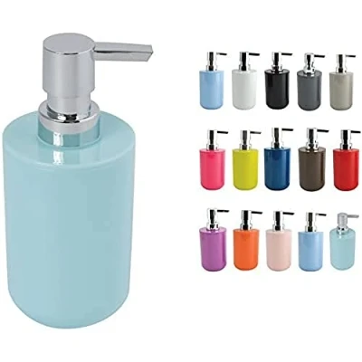 Afbeelding van MSV Zeeppompje/dispenser Porto PS kunststof mintgroen/zilver 7 x 16 cm 260 ml