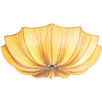 Afbeelding van QAZQA Design plafondlamp beige 52 cm 3 lichts Plu