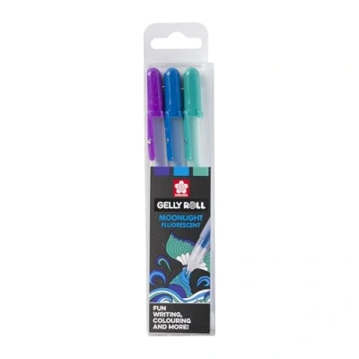 Afbeelding van Sakura Moonlight Set 3 Gelpennen Ocean