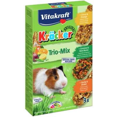 Afbeelding van Vitakraft Cavia Kracker 3in1 Knaagdiersnack Honing&amp;Groente&amp;Citrus