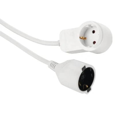 Afbeelding van Hama Geaarde Verlengkabel Powerplug Extra Stopcontact 3,0 M Wit