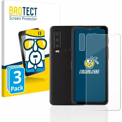 Afbeelding van BROTECT Screenprotector voor Caterpillar Cat S75 (Voor+Camera) Folie Beschermfolie Beschermglas transparant (3 Stuks)