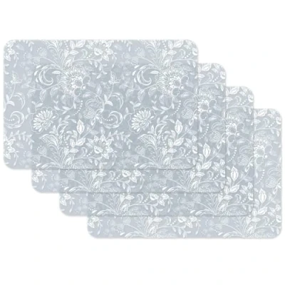 Afbeelding van Venilia Set van 4 placemats voor de eetkamer, onderzetter, gemakkelijk te reinigen, geschikt levensmiddelen, 45 x 30 cm, 59062
