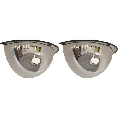 Afbeelding van vidaXL Verkeersspiegel halve bol 2 st Ø 40 cm acryl