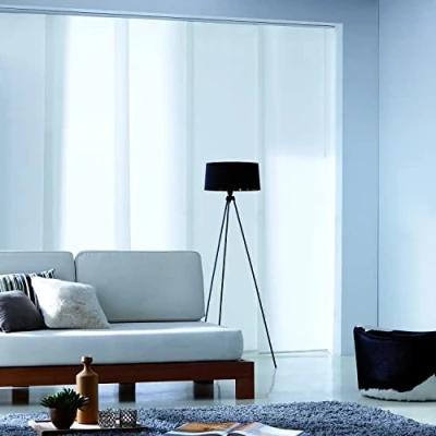 Image de Panneau Japonais Tamisant Uni 45 x 260cm Blanc