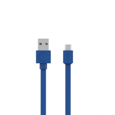 Afbeelding van Allocacoc USB kabel Platte Blue