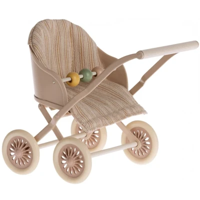 Afbeelding van Maileg poppenwagen rose my 9,5 cm