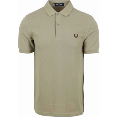 Afbeelding van 2 Fred Perry Polo&#039;s 149,90 Polo M6000 Greige U84 maat XL heren M3600 met Slim fit Pasvorm Katoen Poloshirt