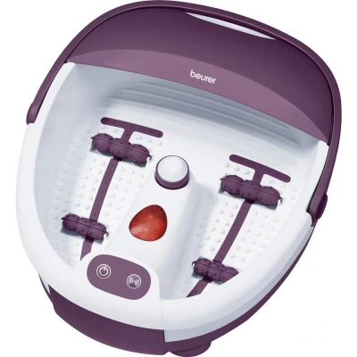 Afbeelding van Beurer FB 21 Elektrisch voetenbad Voetmassage Trillings en bubbelmassage Voetreflex rollers Infraroodlichtveld 3 Pedicure opzetstukken Tot schoenmaat 49 warm water blijft Handvat 60 Watt Jaar garantie