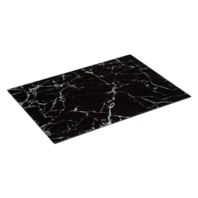 Image de 5five planche décorative en verre 40 x 30 marbre noir