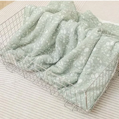 Image de Couverture Bébé et Enfant en Mousseline Minky Douce Oeko Tex 75x100 cm Rembourrage Polyester Confort Qualité Lange Bébé, Plaid, Sieste, Maternelle Cadeau Naissance Fille ou Garçon