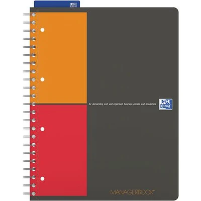 Image de Cahier managerbook spirale 233x298 160p 80g projet Oxford