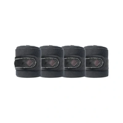 Image de Kentucky Bandages Polar Fleece velours Pearls Noir Full