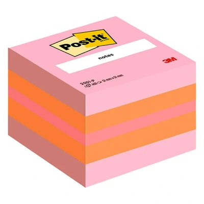 Image de 3M Post it bloc cube mini 51 x mm rose