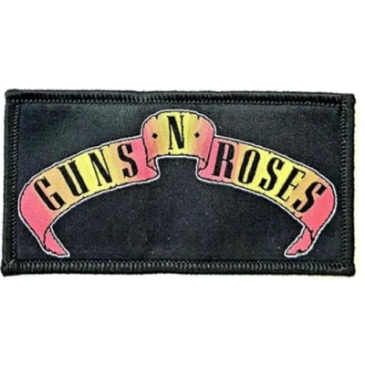 Afbeelding van Guns N&#039; Roses Scroll Logo Patch Zwart