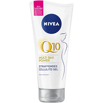 Afbeelding van NIVEA Body Gel Q10 Anti cellulitis (200 ml), verstevigende huidverzorging met en lotusextract, cellulitisgel Power Multi formule, 5 in 1