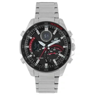 Afbeelding van Casio Chronograaf silvercoloured, Heren, Maat: One Size, Silver coloured
