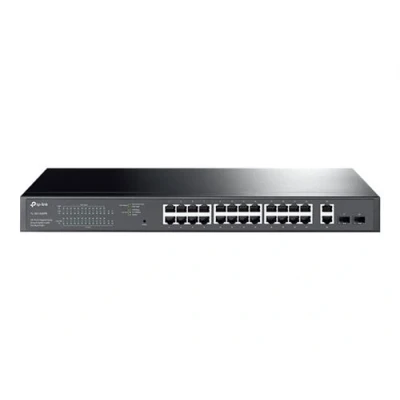 Image de TP Link TL SG1428PE Commutateur intelligent 24 x 10/100/1000 (PoE+) + 2 Montable sur rack PoE+ (250 W) CA 100 240 V