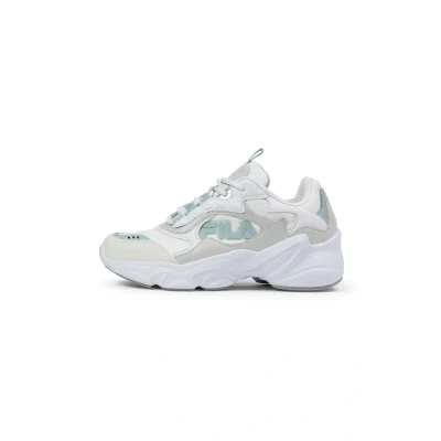 Afbeelding van Fila Collene Logo Teens Basketmeisje, Wit Zilver Blauw Haze, 38 EU