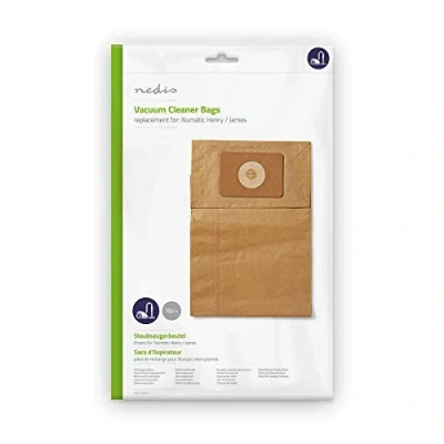 Afbeelding van Nedis Stofzuigerzak 10 Stuks Papier Meest verkocht voor: Numatic Bruin