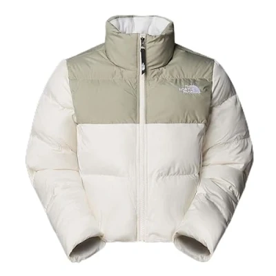 Afbeelding van The North Face Cropped Winterjas White dune clay grey, Dames, Maat: Medium, grey