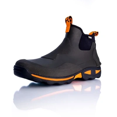Afbeelding van Rouchette Clean Wild Neopreen laarzen voor heren, halfhoog, robuust, comfortabel en waterdicht, Bruin, 42 EU